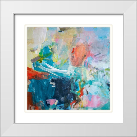 Shine White Modern Wood Framed Art Print with Double Matting by Apperlo, Mila