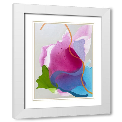 Butterfly Effect White Modern Wood Framed Art Print with Double Matting by Alattar, Lina
