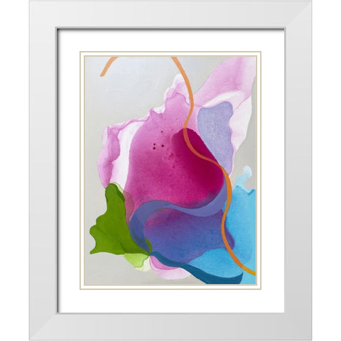 Butterfly Effect White Modern Wood Framed Art Print with Double Matting by Alattar, Lina