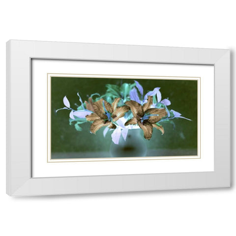 Floral Color - 20 White Modern Wood Framed Art Print with Double Matting by Blaustein, Alan