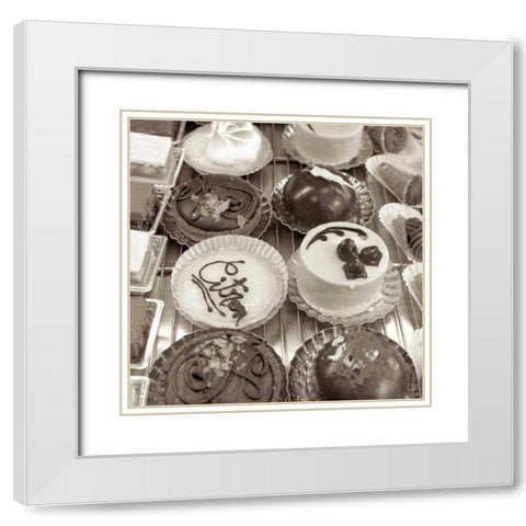 Marketplace - 8 White Modern Wood Framed Art Print with Double Matting by Blaustein, Alan