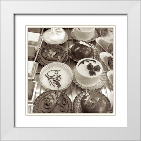 Marketplace - 8 White Modern Wood Framed Art Print with Double Matting by Blaustein, Alan