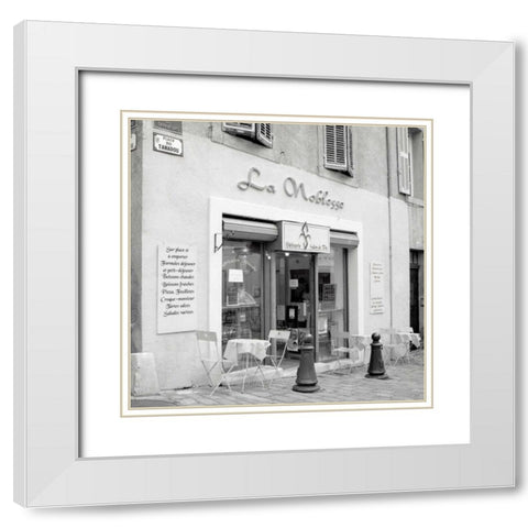 La Noblesse White Modern Wood Framed Art Print with Double Matting by Blaustein, Alan