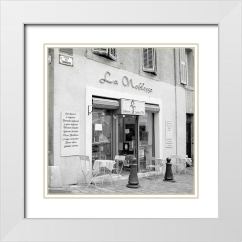 La Noblesse White Modern Wood Framed Art Print with Double Matting by Blaustein, Alan