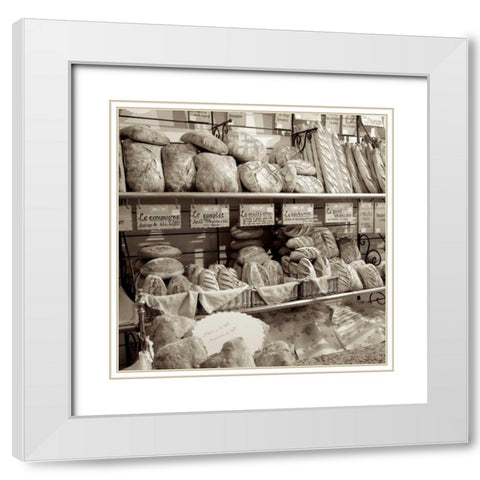 Marketplace - 4 White Modern Wood Framed Art Print with Double Matting by Blaustein, Alan