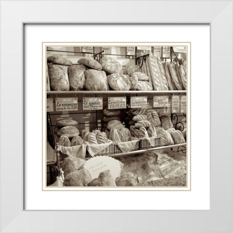 Marketplace - 4 White Modern Wood Framed Art Print with Double Matting by Blaustein, Alan