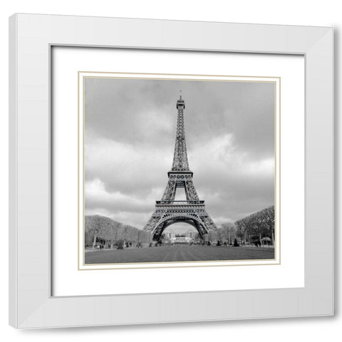 Tour Eiffel - 16 White Modern Wood Framed Art Print with Double Matting by Blaustein, Alan
