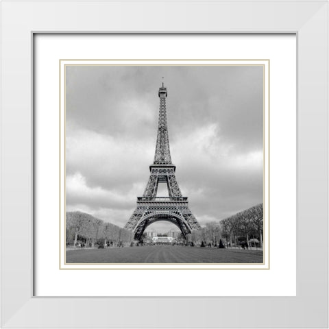 Tour Eiffel - 16 White Modern Wood Framed Art Print with Double Matting by Blaustein, Alan
