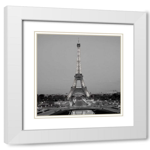 Tour Eiffel - 7 White Modern Wood Framed Art Print with Double Matting by Blaustein, Alan