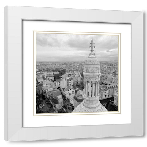 Sacre Coeur Paris - 1 White Modern Wood Framed Art Print with Double Matting by Blaustein, Alan