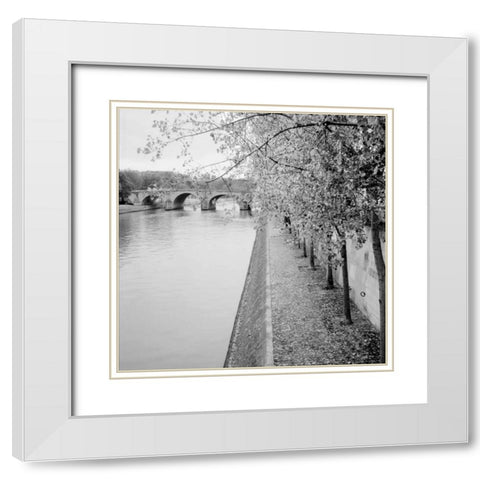 Paris - 10 White Modern Wood Framed Art Print with Double Matting by Blaustein, Alan