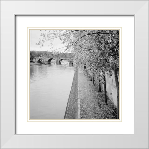 Paris - 10 White Modern Wood Framed Art Print with Double Matting by Blaustein, Alan