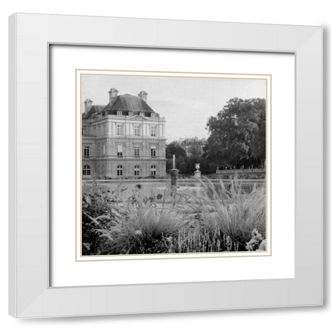 Paris - 21 White Modern Wood Framed Art Print with Double Matting by Blaustein, Alan