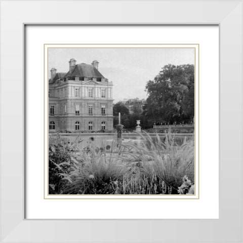 Paris - 21 White Modern Wood Framed Art Print with Double Matting by Blaustein, Alan