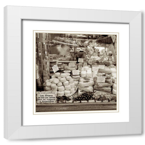 Marketplace - 9 White Modern Wood Framed Art Print with Double Matting by Blaustein, Alan