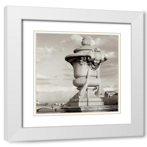 Paris - 32 White Modern Wood Framed Art Print with Double Matting by Blaustein, Alan