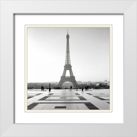 Tour Eiffel - 4 White Modern Wood Framed Art Print with Double Matting by Blaustein, Alan