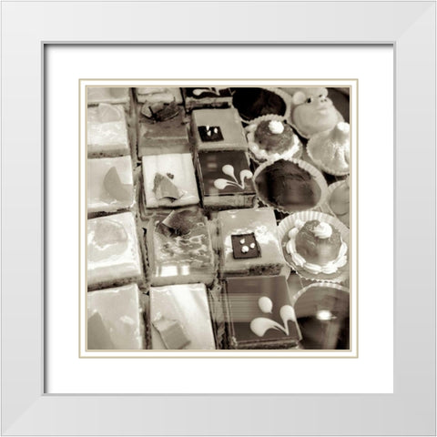 Marketplace - 7 White Modern Wood Framed Art Print with Double Matting by Blaustein, Alan