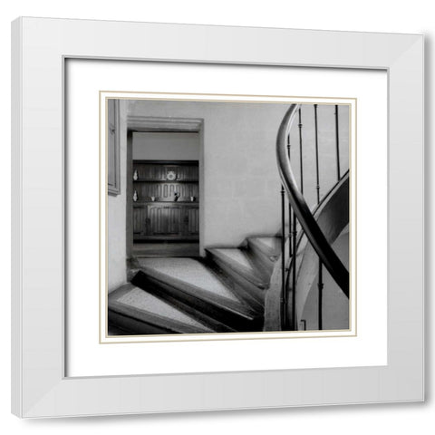 Chateau - 4 White Modern Wood Framed Art Print with Double Matting by Blaustein, Alan