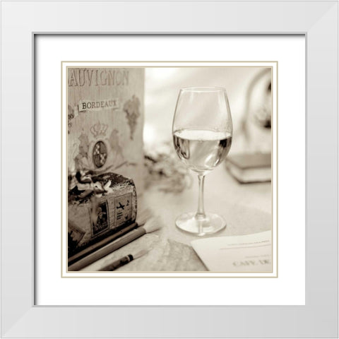 Paris - 16 White Modern Wood Framed Art Print with Double Matting by Blaustein, Alan