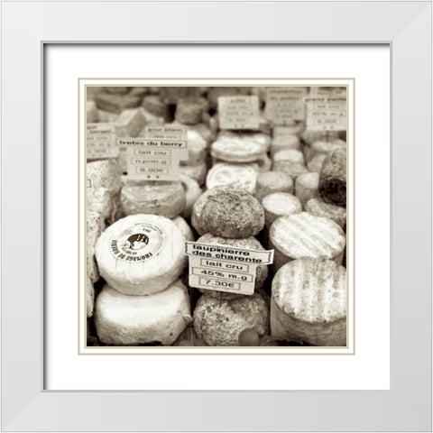 Marketplace - 5 White Modern Wood Framed Art Print with Double Matting by Blaustein, Alan