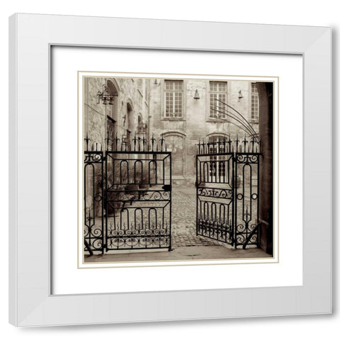 Avignon - 2 White Modern Wood Framed Art Print with Double Matting by Blaustein, Alan