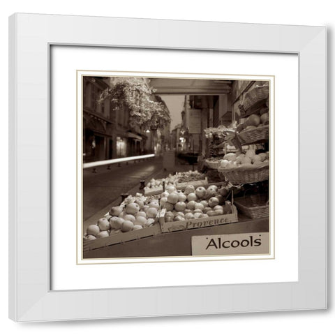 Marketplace - 3 White Modern Wood Framed Art Print with Double Matting by Blaustein, Alan