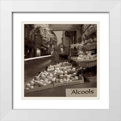 Marketplace - 3 White Modern Wood Framed Art Print with Double Matting by Blaustein, Alan