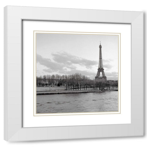 Tour Eiffel - 6 White Modern Wood Framed Art Print with Double Matting by Blaustein, Alan
