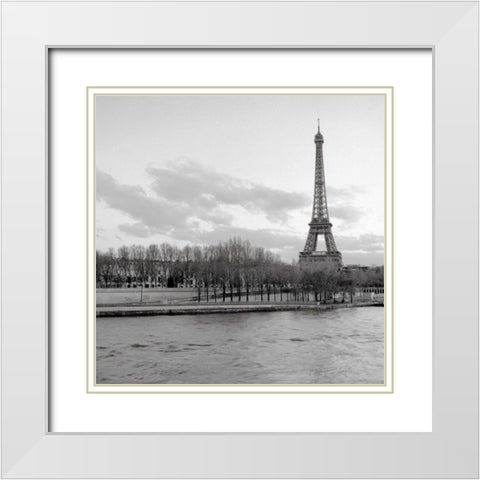 Tour Eiffel - 6 White Modern Wood Framed Art Print with Double Matting by Blaustein, Alan