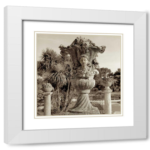 Cote dÃ¢â‚¬â„¢Azur 2 White Modern Wood Framed Art Print with Double Matting by Blaustein, Alan