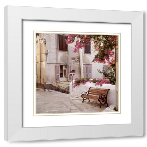 Provence - 1 White Modern Wood Framed Art Print with Double Matting by Blaustein, Alan