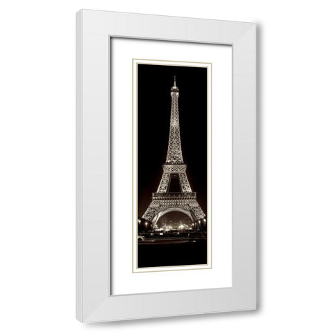 Tour Eiffel - 8 White Modern Wood Framed Art Print with Double Matting by Blaustein, Alan