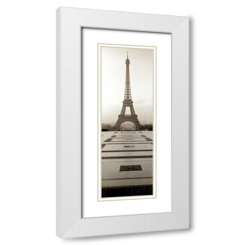 Tour Eiffel - 11 White Modern Wood Framed Art Print with Double Matting by Blaustein, Alan