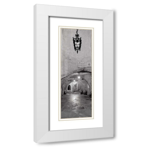 Passageway France - 2 White Modern Wood Framed Art Print with Double Matting by Blaustein, Alan