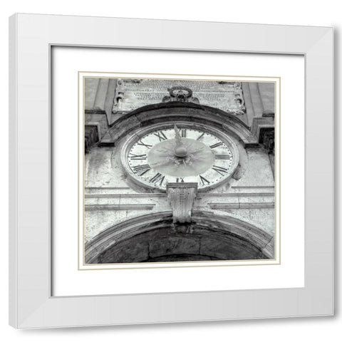 il Grande Ororlogio - 1 White Modern Wood Framed Art Print with Double Matting by Blaustein, Alan