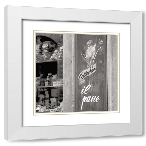 il Pane - 1 White Modern Wood Framed Art Print with Double Matting by Blaustein, Alan