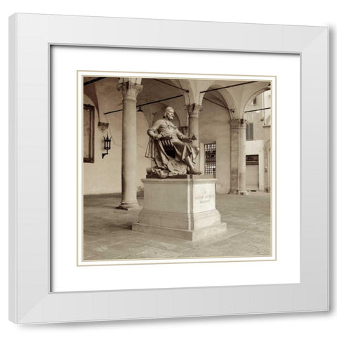 Lucca - 2 White Modern Wood Framed Art Print with Double Matting by Blaustein, Alan