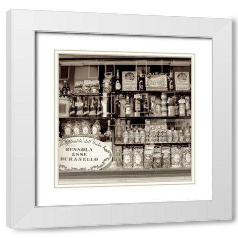 Brussola Esse Buranello White Modern Wood Framed Art Print with Double Matting by Blaustein, Alan