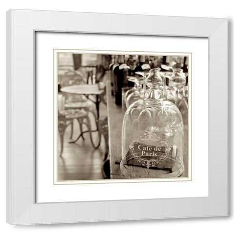 Lombardy - 8 Sepia White Modern Wood Framed Art Print with Double Matting by Blaustein, Alan