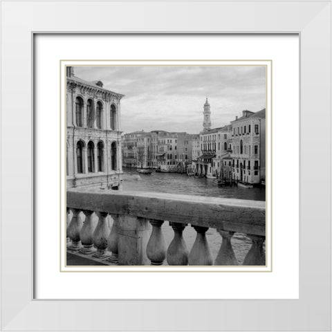 Venezia - 27 White Modern Wood Framed Art Print with Double Matting by Blaustein, Alan