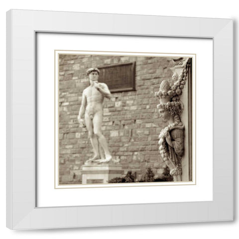 Firenze - 4 White Modern Wood Framed Art Print with Double Matting by Blaustein, Alan