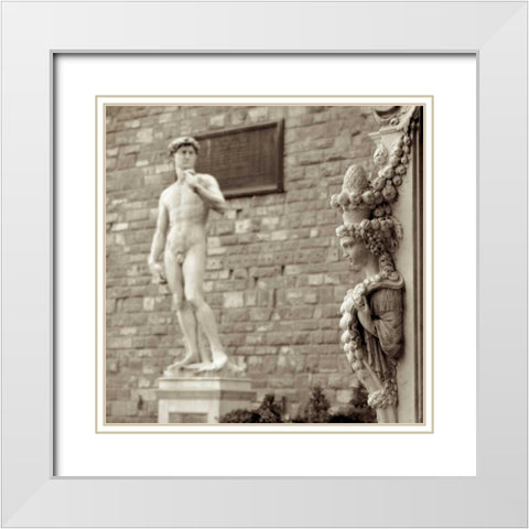 Firenze - 4 White Modern Wood Framed Art Print with Double Matting by Blaustein, Alan