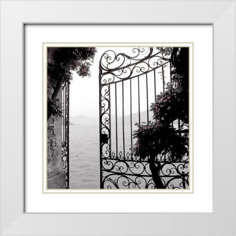 Lake Vista - 3 White Modern Wood Framed Art Print with Double Matting by Blaustein, Alan