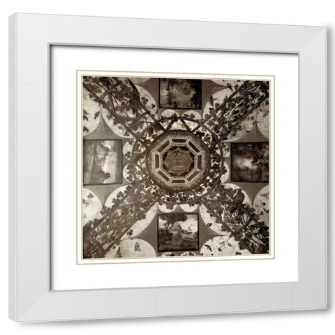 Giardini Italiano - 5 White Modern Wood Framed Art Print with Double Matting by Blaustein, Alan