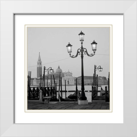 Venezia - 4 White Modern Wood Framed Art Print with Double Matting by Blaustein, Alan