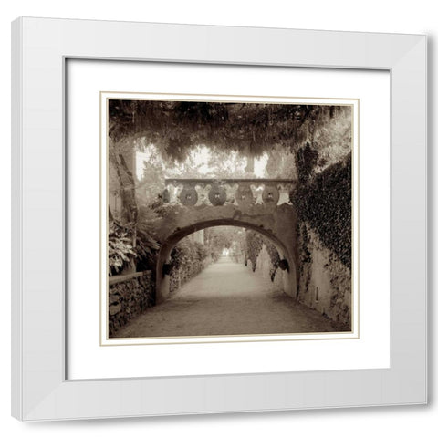 Giardini Italiano - 6 White Modern Wood Framed Art Print with Double Matting by Blaustein, Alan