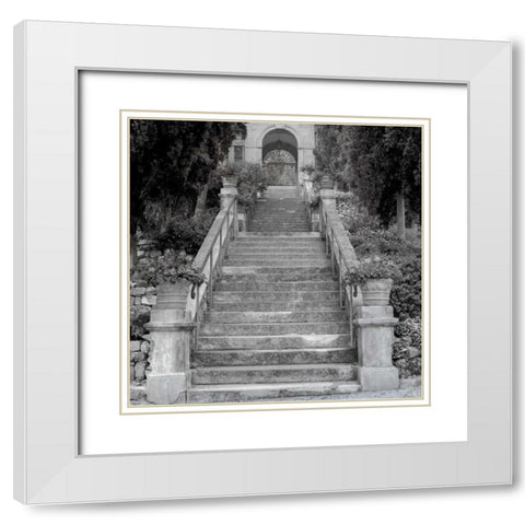 Liguria - 3 White Modern Wood Framed Art Print with Double Matting by Blaustein, Alan