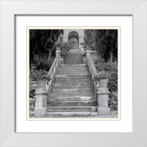 Liguria - 3 White Modern Wood Framed Art Print with Double Matting by Blaustein, Alan