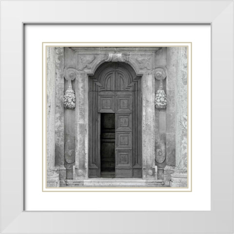 Tuscany - 7 White Modern Wood Framed Art Print with Double Matting by Blaustein, Alan
